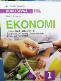 BUKU SISWA: EKONOMI X K 13 PEMINATAN