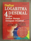 Daftar LOGARITMA 4 DESIMAL dan Daftar Bunga Delapan Desimal