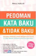 PEDOMAN KATA BAKU & TIDAK BAKU
